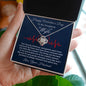Valentine's Day Gift Necklace for Wife, To My Wife Love Knot Necklace
