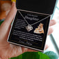To My Beautiful Daughter Gift Necklace from Mom / To My Daughter Present / Love Knot Pendant