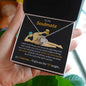 To My Soulmate Gift Necklace, Funny Message Card with Love Knot Pendant Necklace