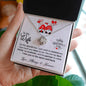 To My Wife Gift Necklace with Message Card, Love Knot Pendant Necklace