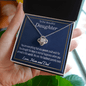 To Our Beautiful Daughter Love Knot Pendant Necklace from Mom and Dad