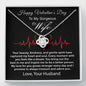 Happy Valentine's Day To My Wife Love Knot Necklace