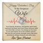 Happy Valentines Day To My Gorgeous Wife Love Knot Necklace, To My Wife Gift Necklace