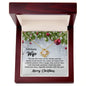 To My Amazing Wife Christmas Themed Gift Necklace / Love Knot Necklace for Wife