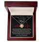 Happy Valentine's Day To My Wife Love Knot Necklace