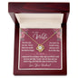 To My Wife Gift Necklace, Love Knot Pendant Necklace with Beautiful Message Card
