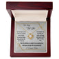 To My Wife Gift Necklace with Heartfelt Message Card, Love Knot Pendant Necklace