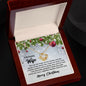 To My Amazing Wife Christmas Themed Gift Necklace / Love Knot Necklace for Wife