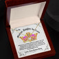 To My Badass Daughter In Law Love Knot Necklace from Bonus Mom