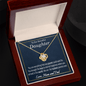 To Our Beautiful Daughter Love Knot Pendant Necklace from Mom and Dad