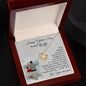 Valentine's Day Gift Necklace for Wife, To My Wife Love Knot Necklace with Message Card