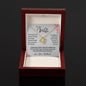 To My Wife Gift Necklace, Love Knot Pendant Necklace with Message Card