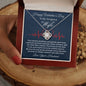 Valentine's Day Gift Necklace for Wife, To My Wife Love Knot Necklace