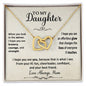 To My Daughter Gift Necklace from Mom / When You Look In the Mirror Message Card for Daughter