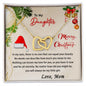 To My Daughter - You Will Always Be My Little Girl - Interlocking Hearts Necklace With Message Card