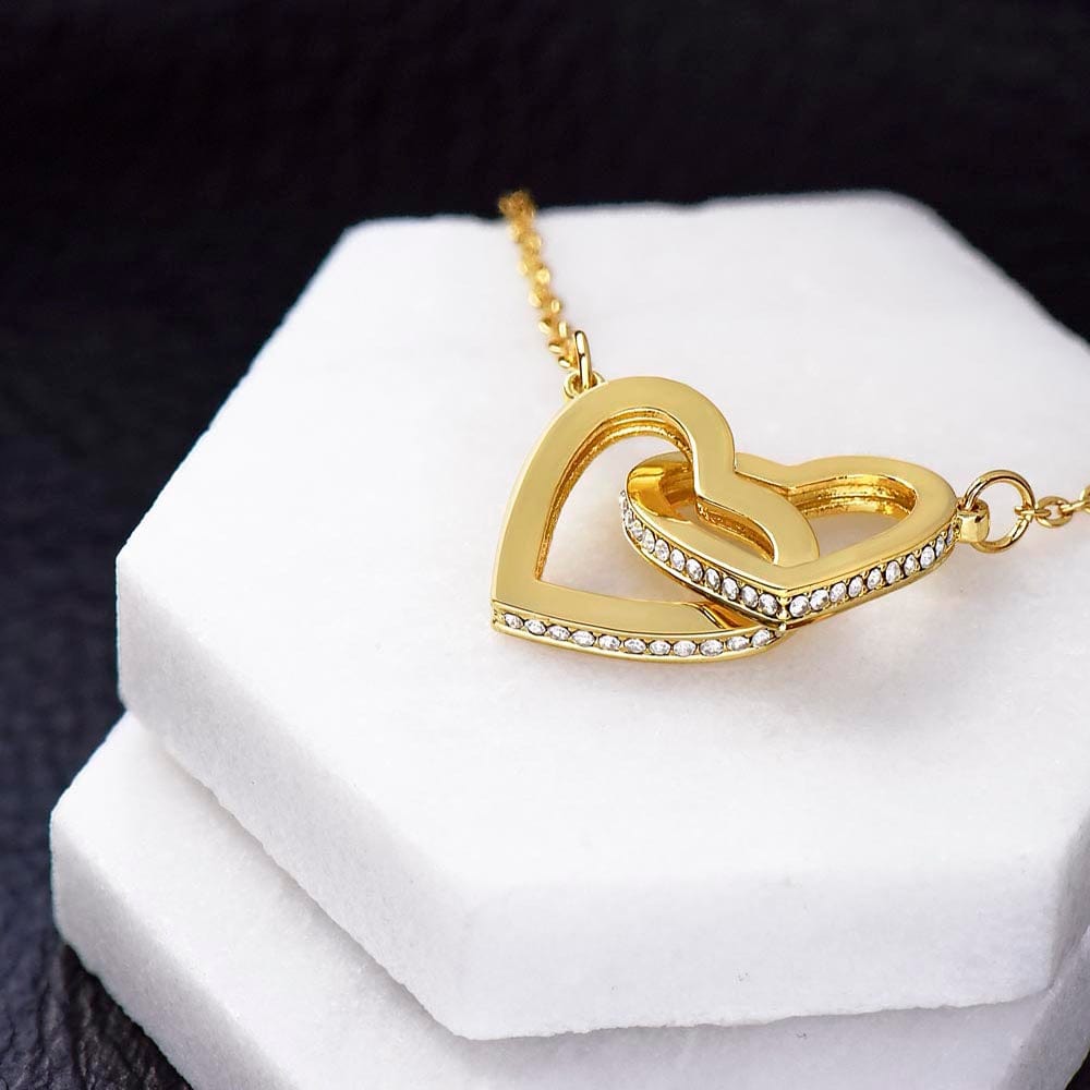 Interlocking Hearts Necklace for Granddaughter | To My Beautiful Granddaughter | Interlocking Hearts Necklace | Granddaughter Present /To My Granddaughter Gift
