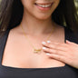 To My Daughter - You Will Always Be My Little Girl - Interlocking Hearts Necklace With Message Card