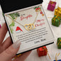 To My Daughter - You Will Always Be My Little Girl - Interlocking Hearts Necklace With Message Card