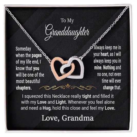 Granddaughter Gift Necklace from Grandma / To My Granddaughter Necklace