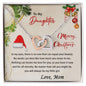 To My Daughter - You Will Always Be My Little Girl - Interlocking Hearts Necklace With Message Card