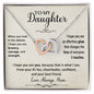 To My Daughter Gift Necklace from Mom / When You Look In the Mirror Message Card for Daughter
