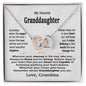 My Dearest Granddaughter Interlocking Hearts Necklace from Grandma / To My Granddaughter