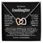 My Dearest Granddaughter Interlocking Hearts Necklace from Grandma / To My Granddaughter