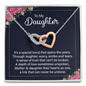 To My Daughter Necklace / A Special Bond Between Mother and Daughter / Message Card Jewelry for Daughter / To My Daughter from Mom