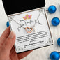 To My Badass Daughter In Law Interlocking Hearts Necklace from Bonus Mom