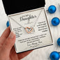 To My Daughter Gift Necklace from Mom / When You Look In the Mirror Message Card for Daughter