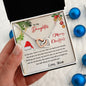 To My Daughter - You Will Always Be My Little Girl - Interlocking Hearts Necklace With Message Card