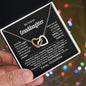 My Dearest Granddaughter Interlocking Hearts Necklace from Grandma / To My Granddaughter