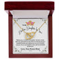 To My Badass Daughter In Law Interlocking Hearts Necklace from Bonus Mom