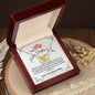 To My Badass Daughter In Law Interlocking Hearts Necklace from Bonus Mom