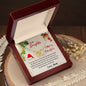 To My Daughter - You Will Always Be My Little Girl - Interlocking Hearts Necklace With Message Card