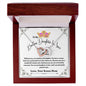 To My Badass Daughter In Law Interlocking Hearts Necklace from Bonus Mom
