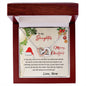To My Daughter - You Will Always Be My Little Girl - Interlocking Hearts Necklace With Message Card