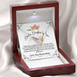 To My Badass Daughter In Law Interlocking Hearts Necklace from Bonus Mom