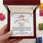 To My Badass Daughter In Law Interlocking Hearts Necklace from Bonus Mom