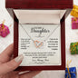 To My Daughter Gift Necklace from Mom / When You Look In the Mirror Message Card for Daughter