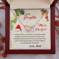 To My Daughter - You Will Always Be My Little Girl - Interlocking Hearts Necklace With Message Card