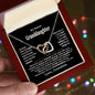 My Dearest Granddaughter Interlocking Hearts Necklace from Grandma / To My Granddaughter