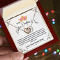 To My Badass Daughter In Law Interlocking Hearts Necklace from Bonus Mom