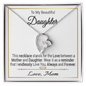 To My Beautiful Daughter Forever Love Necklace / To My Daughter Gift from Mom