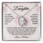 To My Daughter Necklace from Mom / Forever Love Pendant Necklace for Daughter