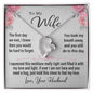 To My Wife Gift Necklace, Forever Love Pendant Necklace with Message Card
