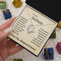 To My Soulmate Gift Necklace, Forever Heart Pendant Necklace with Loving Message Card