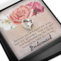Bridesmaid Gifts / Forever Love Necklace Gift / Heart Shaped Pendant / Bridesmaid Gift Necklace / Wedding Gifts For Bridesmaid