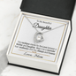 To My Beautiful Daughter Forever Love Necklace / To My Daughter Gift from Mom