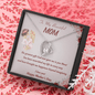 To My Beautiful Mom, Happy Mother's Day Gift Necklace, To Mom from Daughter, Mother's Day Gift Necklace